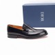 Dior Derby Shoes｜Leather soled formal shoes｜Meticulously crafted in open-edge beaded cowhide｜Water dyed cowhide lining｜With classic lace-up closure｜Side embossed logo｜Sheeny stacked heel for a touch of style｜Can be worn 