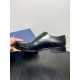 Dior Derby Shoes｜Leather soled formal shoes｜Meticulously crafted in open-edge beaded cowhide｜Water dyed cowhide lining｜With classic lace-up closure｜Side embossed logo｜Sheeny stacked heel for a touch of style｜Can be worn 