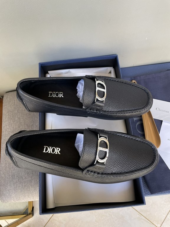 [strong] [strong] [strong] original single quality counter new dior dior pure handmade driving men's shoes soybean shoes footwear lazy shoes, exquisite hand sewing workmanship details comparable to the counter original r