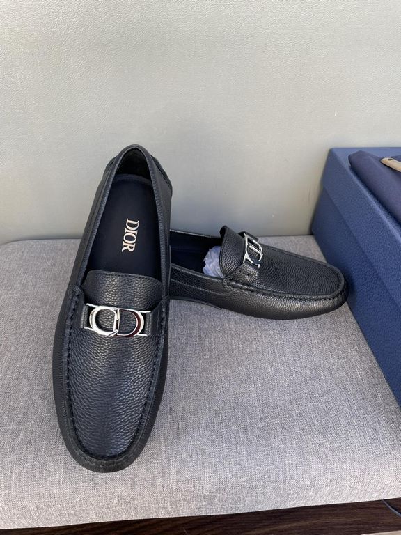 [strong] [strong] [strong] original single quality counter new dior dior pure handmade driving men's shoes soybean shoes footwear lazy shoes, exquisite hand sewing workmanship details comparable to the counter original r