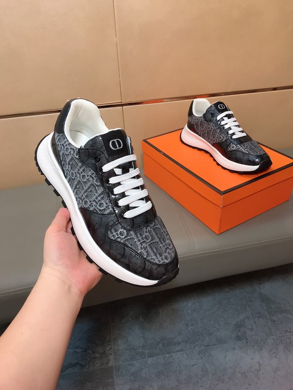 Factory price    [Dior Dior] new casual shoes, must explode models, using the trend of fashion shoes   the latest - explosive models   uppers using imported printed fabric splicing design, breathable lining, comfortable 