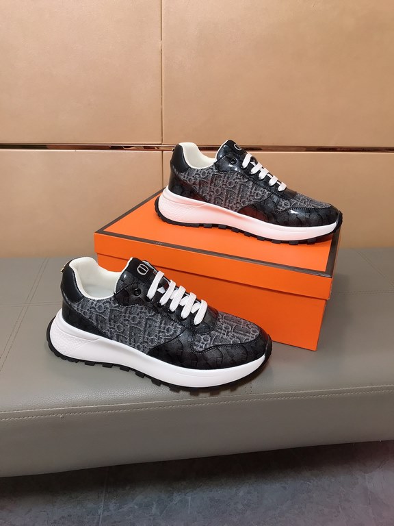 Factory price    [Dior Dior] new casual shoes, must explode models, using the trend of fashion shoes   the latest - explosive models   uppers using imported printed fabric splicing design, breathable lining, comfortable 