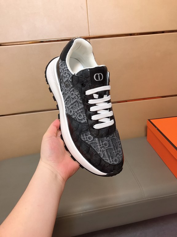 Factory price    [Dior Dior] new casual shoes, must explode models, using the trend of fashion shoes   the latest - explosive models   uppers using imported printed fabric splicing design, breathable lining, comfortable 