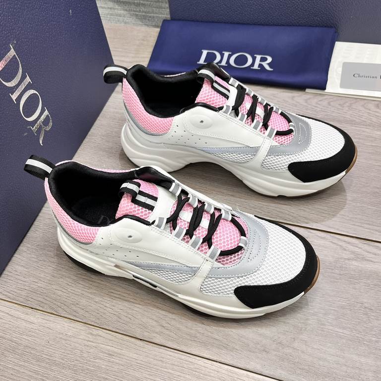 Factory   Dior's latest casual sneakers     Couples fashion explosive models,   version of the simple atmosphere,   fabric using imported cowhide with the original mesh,   comfortable and breathable mesh lining, the orig