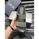 Dio~ High-end men's summer slippers, upper material head layer cowhide, original hardware decoration, private mold outsole, perfect details, showing the big style, casual loose comfortable type, high quality boutique, su