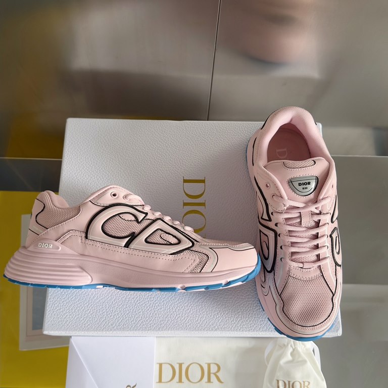 [Dongguan Goods] New ColorwayDior Dior B30 Reflective Dad ShoesThe Dior logo on the tongue also indicates that these shoes are the B30 model! The B30 utilizes delicate leather and mesh fabric materials to form the body o