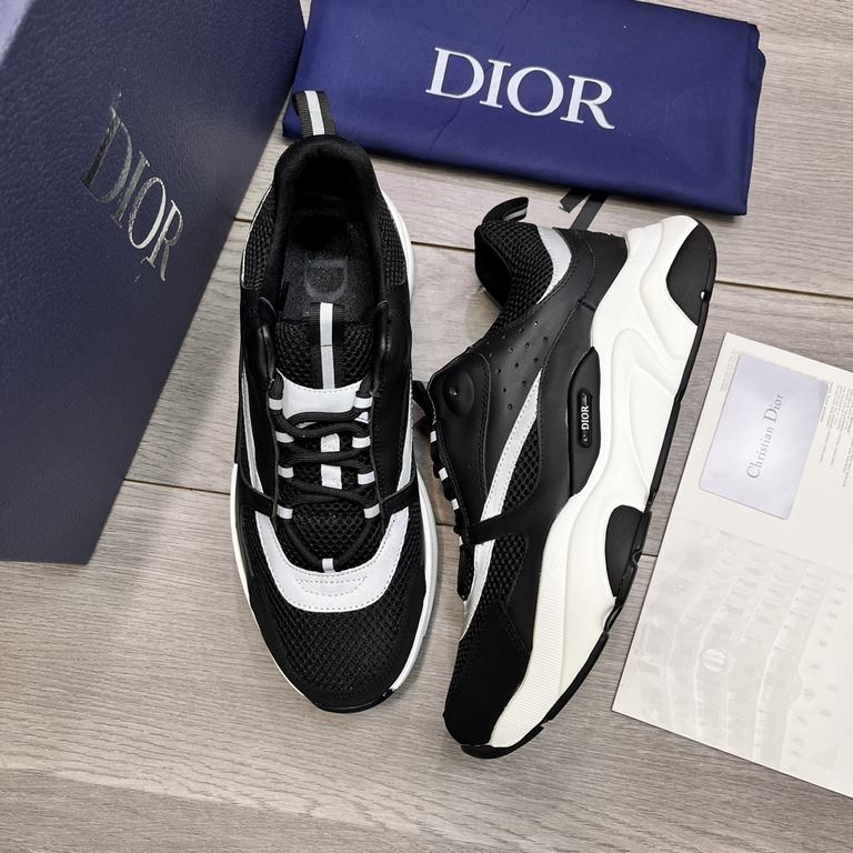 Factory   Dior's latest casual sneakers     Couples fashion explosive models,   version of the simple atmosphere,   fabric using imported cowhide with the original mesh,   comfortable and breathable mesh lining, the orig