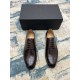 Dior ~ Size38-45D's new men's high-end men's business shoes, made of imported calfskin leather, hand-rubbed color change process, with cowhide liningpadded feet, imported Italian leather outsole, showing luxury!