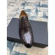 Dior ~ Size38-45D's new men's high-end men's business shoes, made of imported calfskin leather, hand-rubbed color change process, with cowhide liningpadded feet, imported Italian leather outsole, showing luxury!