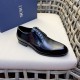 Dior Derby Shoes｜Leather soled formal shoes｜Meticulously crafted in open-edge beaded cowhide｜Water dyed cowhide lining｜With classic lace-up closure｜Side embossed logo｜Sheeny stacked heel for a touch of style｜Can be worn 