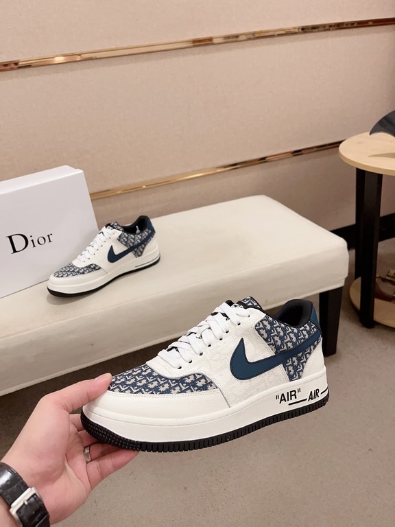 Factory price [Dior Dior] new casual sports style men's shoes, new spring and summer models design, perfect workmanship, lace-up lazy models to create the quality of the suitcase, Upper imported first layer cowhide, shee