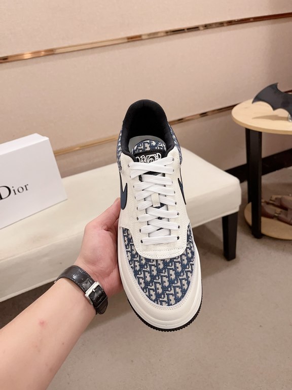 Factory price [Dior Dior] new casual sports style men's shoes, new spring and summer models design, perfect workmanship, lace-up lazy models to create the quality of the suitcase, Upper imported first layer cowhide, shee