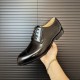 Dior Derby Shoes｜Leather soled formal shoes｜Meticulously crafted in open-edge beaded cowhide leather｜Water dyed cowhide lining｜With classic lace-up closure｜Side embossed logo｜Sheeny stacked heel for a touch of style｜Can 