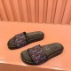 Dior Dior  2024 men's summer slippers, high-end boutique, upper calfskin embossed, loose and comfortable, recommended to get, lined with head layer calfskin, double-layer combination outsole!Size38-45.