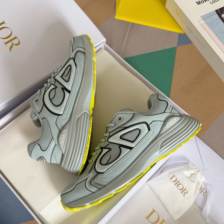 [Dongguan Goods] New ColorwayDior Dior B30 Reflective Dad ShoesThe Dior logo on the tongue also indicates that these shoes are the B30 model! The B30 utilizes delicate leather and mesh fabric materials to form the body o