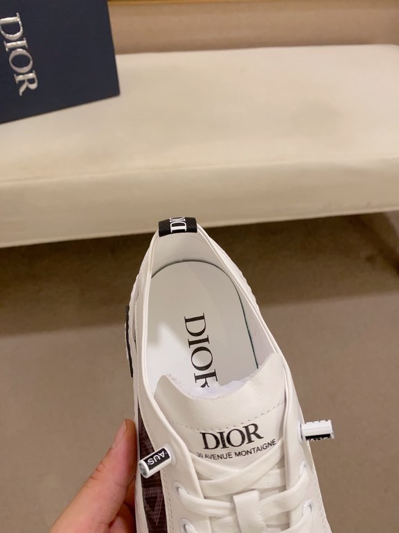 Factory price [Dior] new casual sports style men's shoes, new spring and summer models design, perfect workmanship, lace-up lazy models to create the quality of the suitcase, Upper imported first layer cowhide, senior sh