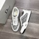 Factory   Dior new casual sneakers     Casual fashion pop models,   version of the simple atmosphere,   The fabric is made of imported cowhide leather with cloth,   sheepskin lining, the original wear-resistant rubber ou