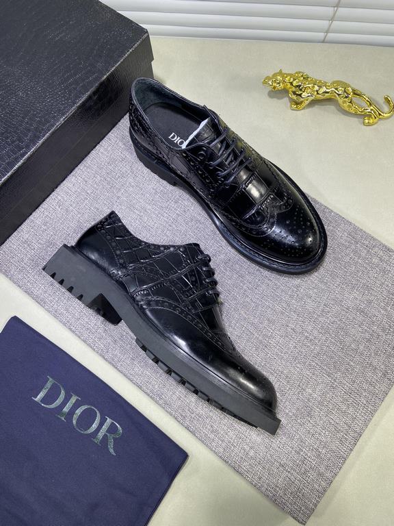 Factory   original single  [DIOR] Dior   popular explosion models casual leather shoes   fashionable atmosphere     秘 fabric the original imported open-edge beaded cowhide, washed cow   leather lining, the original open 