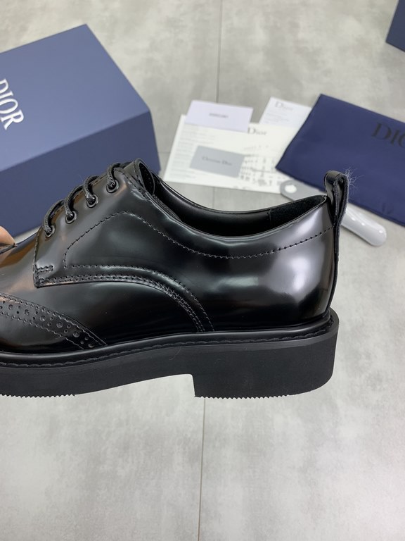 Factory price   top version      water-dyed cowhide original single quality Dior - . Dior original single on behalf of the purchase of high-end business shoes, fabric the use of Italian imports of open-edge beads of cowh