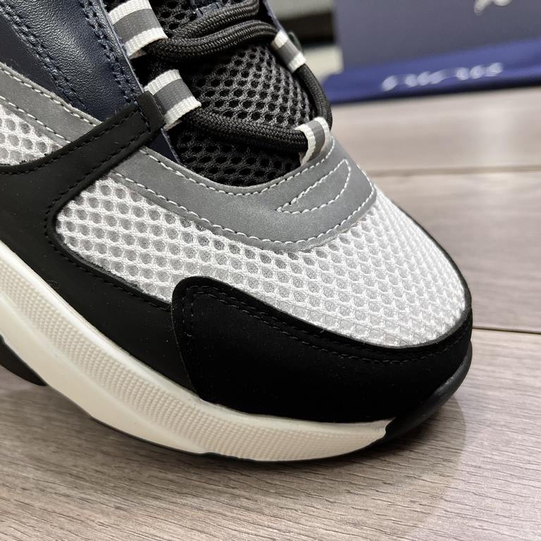 Factory   Dior's latest casual sneakers     Couples fashion explosive models,   version of the simple atmosphere,   fabric using imported cowhide with the original mesh,   comfortable and breathable mesh lining, the orig