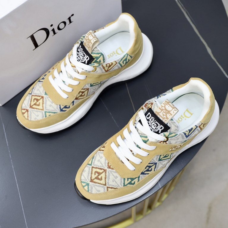 Factory  ♂  ♂  ♂Brand Dior DIORStandard code men's code 3844 (45 can be customized)Grade official website with the same high-quality men's shoesMaterial original leather material with sheepskin lining original non-slip w