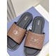 Dior Alias Men's Cowhide SlippersNew for summer, these Alias sandals make a statement of casual elegance. Crafted from grained cowhide leather, Oblique printed fabric and lined with cowhide leather! Cross-strap design wi