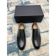 Dior ~ Size38-45D's new men's high-end men's business shoes, made of imported calfskin leather, hand-rubbed color change process, with cowhide liningpadded feet, imported Italian leather outsole, showing luxury!