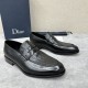 CD Home New DIO TIMELESS Loafers Leather Shoes Official Price RMB , These loafers embody classic elegance. Crafted in black cowhideopen-edge pearlized leatherhigh-silk brushed cowhide, the classic silhouette highlights t