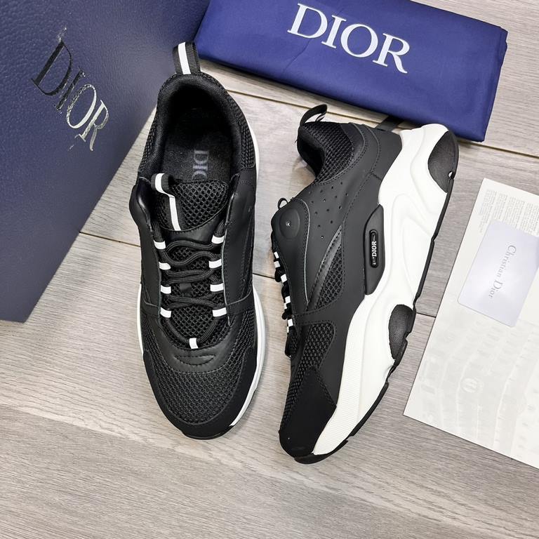 Factory   Dior's latest casual sneakers     Couples fashion explosive models,   version of the simple atmosphere,   fabric using imported cowhide with the original mesh,   comfortable and breathable mesh lining, the orig