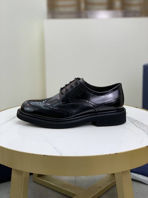 Factory price   top version      water-dyed cowhide original single quality Dior - . Dior original single on behalf of the purchase of high-end business shoes, fabric the use of Italian imports of open-edge beads of cowh