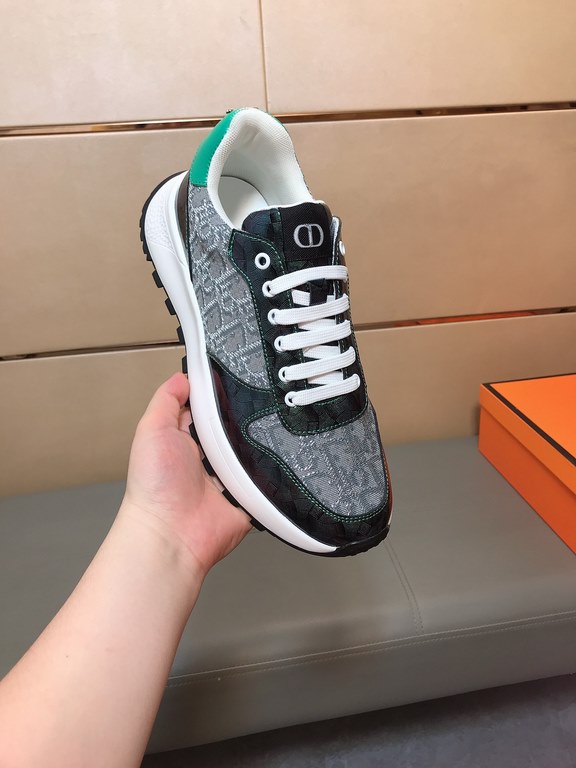 Factory price    [Dior Dior] new casual shoes, must explode models, using the trend of fashion shoes   the latest - explosive models   uppers using imported printed fabric splicing design, breathable lining, comfortable 