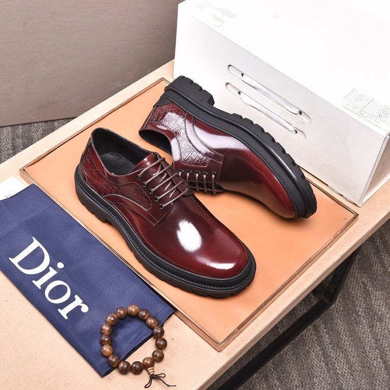 Water-dyed cowhide original single quality Dior - . Dior original single purchase, high-end shoes, fabric the use of imported Italian cowhide  water-dyed cowhide  cowhide  special original outsole, fine workmanship, in-k