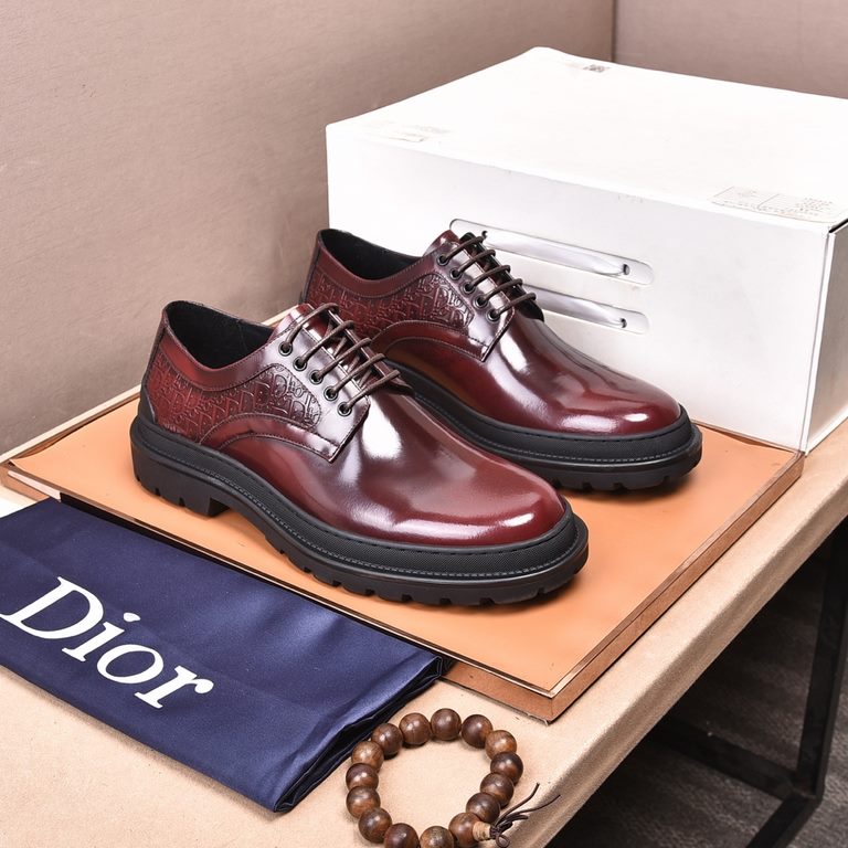 Water-dyed cowhide original single quality Dior - . Dior original single purchase, high-end shoes, fabric the use of imported Italian cowhide  water-dyed cowhide  cowhide  special original outsole, fine workmanship, in-k