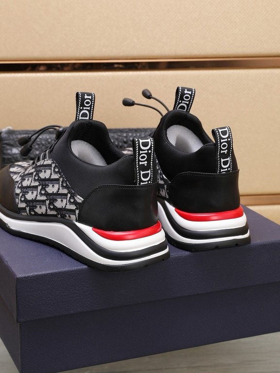 Factory    [Dior Dior] new models carefully crafted to detonate the whole scene! Innovative international brand This men's trendy men's sports casual shoes, the upper use of brand-specific fabric, leather cushioning, rub