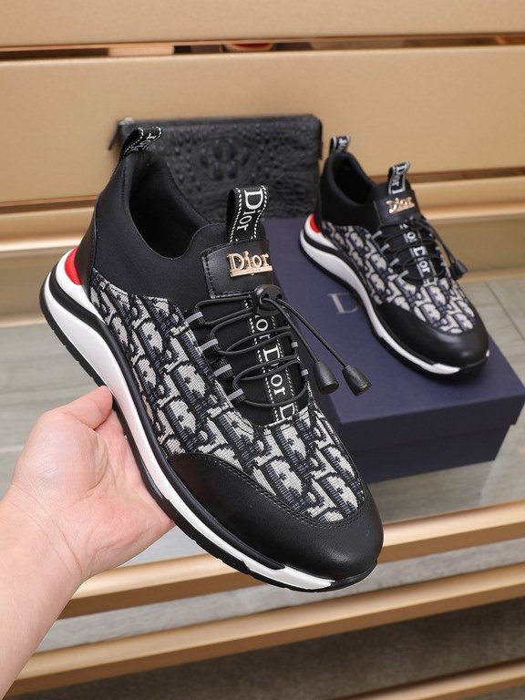 Factory    [Dior Dior] new models carefully crafted to detonate the whole scene! Innovative international brand This men's trendy men's sports casual shoes, the upper use of brand-specific fabric, leather cushioning, rub