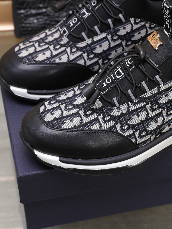 Factory    [Dior Dior] new models carefully crafted to detonate the whole scene! Innovative international brand This men's trendy men's sports casual shoes, the upper use of brand-specific fabric, leather cushioning, rub