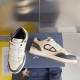 Top version low topDior Dior B57 Collection Couple's Casual Sneakers CD Skateboarding ShoesOriginal Purchase Developed Made This B57 mid-top sneaker is new to the Spring 2014 menswear collection, reinterpreting the baske