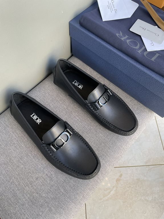 [strong] [strong] [strong] original single quality counter new dior dior pure handmade driving men's shoes soybean shoes footwear lazy shoes, exquisite hand sewing work details comparable to the counter original rubber o