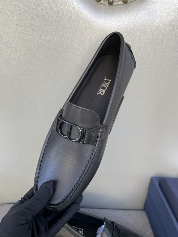 [strong] [strong] [strong] original single quality counter new dior dior pure handmade driving men's shoes soybean shoes footwear lazy shoes, exquisite hand sewing work details comparable to the counter original rubber o