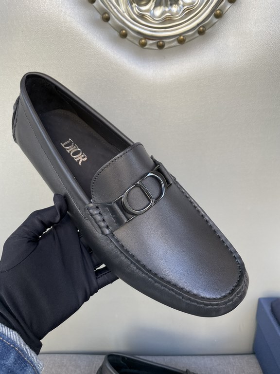 [strong] [strong] [strong] original single quality counter new dior dior pure handmade driving men's shoes soybean shoes footwear lazy shoes, exquisite hand sewing work details comparable to the counter original rubber o