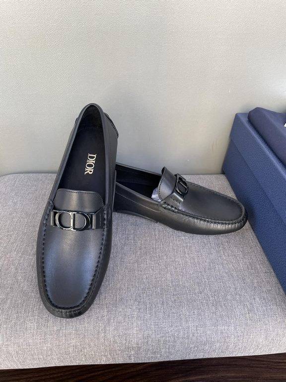 [strong] [strong] [strong] original single quality counter new dior dior pure handmade driving men's shoes soybean shoes footwear lazy shoes, exquisite hand sewing work details comparable to the counter original rubber o