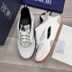 Factory   Dior's latest casual sneakers     Couples fashion explosive models,   version of the simple atmosphere,   fabric using imported cowhide with the original mesh,   comfortable and breathable mesh lining, the orig