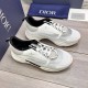 Factory   Dior's latest casual sneakers     Couples fashion explosive models,   version of the simple atmosphere,   fabric using imported cowhide with the original mesh,   comfortable and breathable mesh lining, the orig