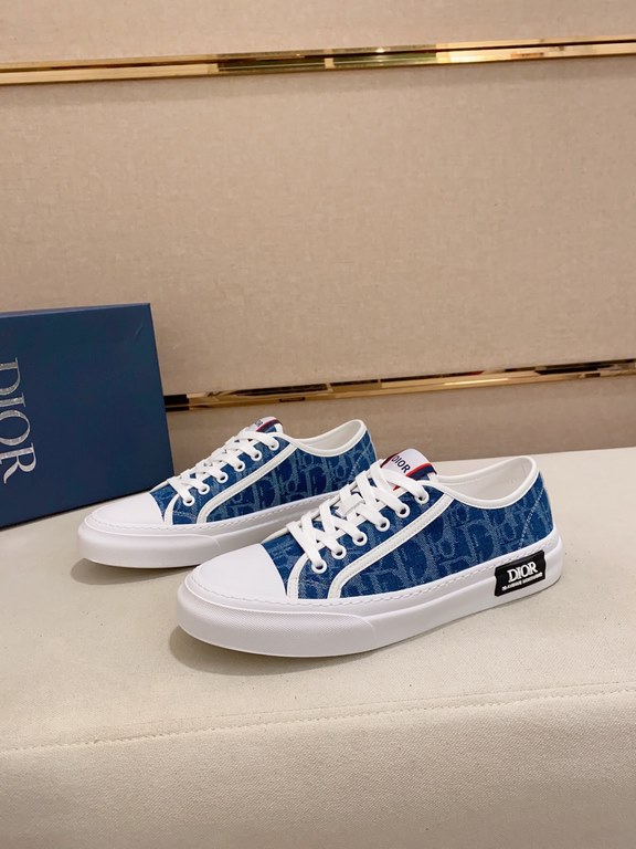 Factory price [Dior Dior] new casual sports style men's shoes, new spring and summer models design, perfect workmanship, lace-up lazy models to create the quality of the installed cabinet, Upper Imported official website