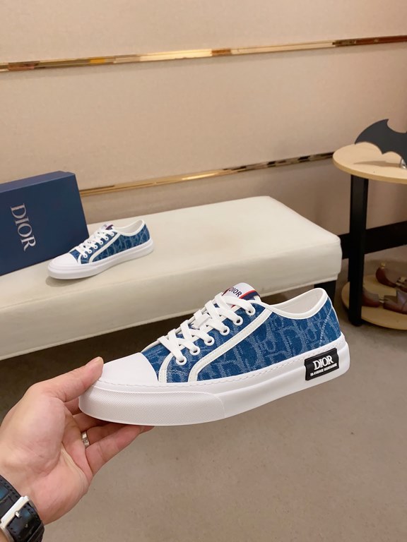 Factory price [Dior Dior] new casual sports style men's shoes, new spring and summer models design, perfect workmanship, lace-up lazy models to create the quality of the installed cabinet, Upper Imported official website