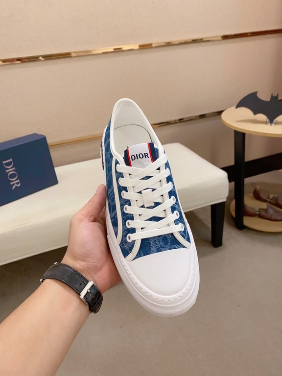 Factory price [Dior Dior] new casual sports style men's shoes, new spring and summer models design, perfect workmanship, lace-up lazy models to create the quality of the installed cabinet, Upper Imported official website