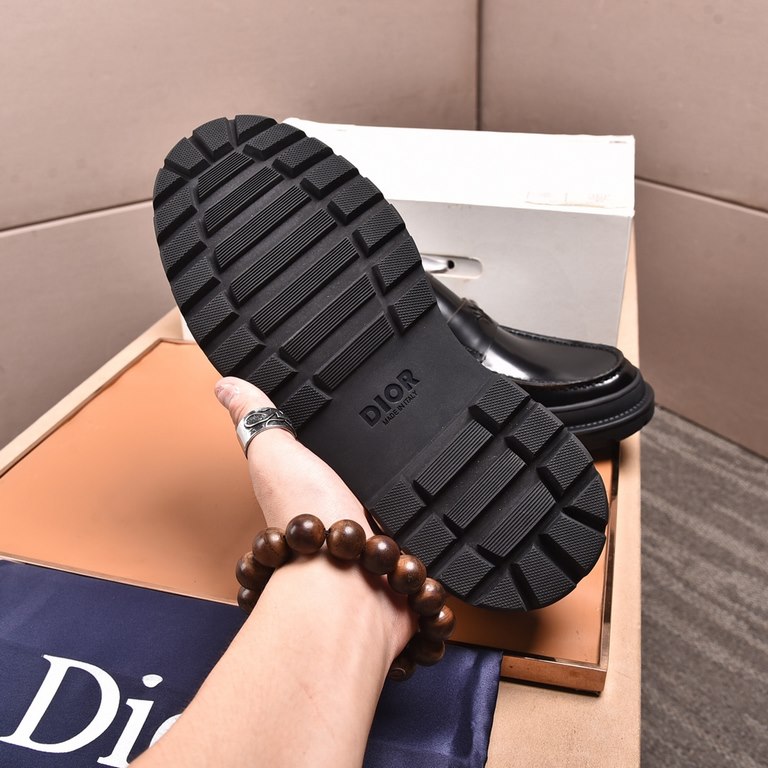 Factory   water-dyed cowhide lining Original quality Dior - . Dior original single purchase, high-end shoes, fabric imported Italian cowhide  water-dyed cowhide lining  cowhide lining  special original outsole, fine work