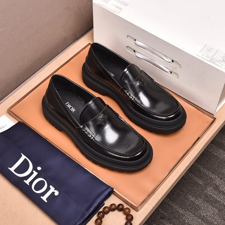 Factory   water-dyed cowhide lining Original quality Dior - . Dior original single purchase, high-end shoes, fabric imported Italian cowhide  water-dyed cowhide lining  cowhide lining  special original outsole, fine work