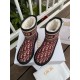 Factory Price   Dior -- 2023 Official Website New Embroidered   Fabric Snow BootsUpper made of cotton thread embroideryLining sheepskin furOutsole EV  rubber sole piece maximumSize 35～41# (41 customized)