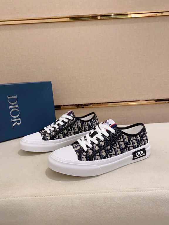 Factory price [Dior Dior] new casual sports style men's shoes, new spring and summer models design, perfect workmanship, lace-up lazy models to create the quality of the installed cabinet, Upper Imported official website